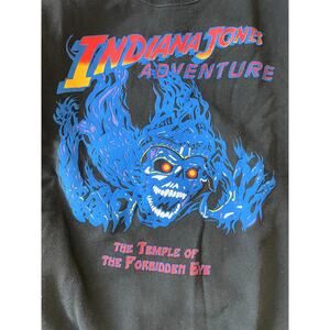 Vintage 90s Disneyland Indiana Jones Temple of the Forbidden Eye Sweatshirt L XL
